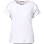Witte Viscose Street One T-shirts met ronde hals  voor de Zomer Ronde hals  in maat S voor Dames 