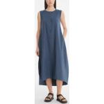 Middernachtsblauwe Linnen Maxi jurken  in maat XL Maxi voor Dames 