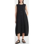 Zwarte Linnen Maxi jurken  in maat XL Maxi voor Dames 