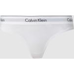 Witte Modal Stretch Calvin Klein Underwear Strings voor Dames 