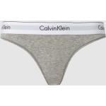 Lichtgrijze Modal Stretch Calvin Klein Underwear Strings voor Dames 