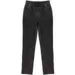 Flared Zwarte Leren Slimfit jeans  in maat XL voor Dames 