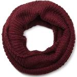 Bordeaux-rode Gebreide Gebreide sjaals voor Dames 