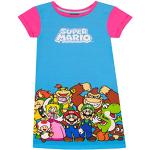 SUPER MARIO BROS Meisjes Gamen Nachthemd Luigi Yoshi en Prinses Peach Roze en Blauw 128