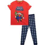 Rode Super Mario Mario All over print Kinderpyjama's met print  in maat 140 voor Jongens 