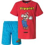 SUPER MARIO Pyjama met korte mouwen, rood, 116 cm