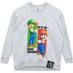 Super Mario Trui Voor Jongens | Kinder Sweater | Luigi Top | Grijs 140