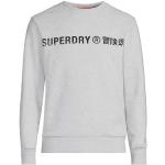 Grijze Polyester Superdry Marl Sweaters Ronde hals  in maat 3XL voor Heren 