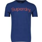 Marine-blauwe Superdry T-shirts  in maat XL voor Heren 