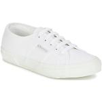 Witte SUPERGA Lage sneakers  in maat 36 met Hakhoogte tot 3cm in de Sale voor Dames 