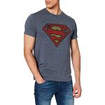Blauwe Superman T-shirts  in maat L voor Heren 