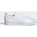 Witte adidas Superstar Sportschoenen  in maat 53,5 voor Heren 