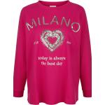 Roze Miamoda All over print Sweatshirts met print Ronde hals met Sequins voor Dames 