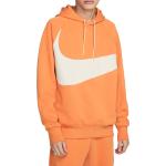 Casual Oranje Fleece Nike Swoosh Hoodies  in maat L voor Heren 