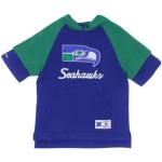 Streetwear Koningsblauwe Fleece Mitchell & Ness NFL Hoodies  in maat S voor Heren 