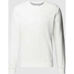 Witte Polyester s.Oliver Effen sweatshirts Ronde hals  in maat M voor Heren 