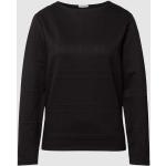 Zwarte Polyester s.Oliver Effen sweatshirts Ronde hals  in maat S voor Dames 