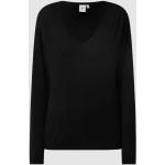 Zwarte Viscose ICHI Sweatshirts V-hals  in maat S in de Sale voor Dames 