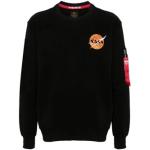 Casual Zwarte Jersey Alpha Industries Inc. All over print Sweatshirts met print Ronde hals  in maat XXL voor Heren 