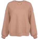 Dames Sweater met Logo Motief Elisabetta Franchi , Beige , Dames
