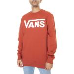 Klassieke Rode Polyester Vans Effen sweatshirts  voor de Lente Ronde hals  in maat L in de Sale voor Heren 