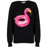 Casual Zwarte MOSCHINO All over print Sweatshirts met print  in maat M met motief van Flamingo in de Sale voor Dames 