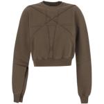 Bruine Rick Owens Cropped sweaters  in maat M in de Sale voor Dames 