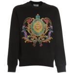 Sweatshirt met Bloemen Barok Print Versace Jeans Couture , Black , Heren