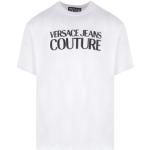 Iconisch Logo Katoenen Sweatshirt voor Heren Versace Jeans Couture , White , Heren