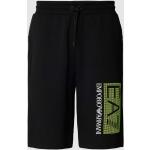 Zwarte Polyester Emporio Armani Fitness-shorts  in maat M voor Heren 