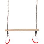 Swing King trapeze met ringen hout 58 cm lichtbruin