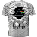 Polyester Pink Floyd T-shirts met opdruk Ronde hals  in maat 5XL 