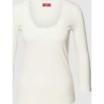 Witte Modal Esprit Effen T-shirts U-hals  in maat S in de Sale voor Dames 