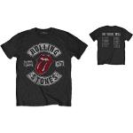 Zwarte Rolling Stones T-shirts met ronde hals  voor de Zomer Ronde hals  in maat L voor Heren 
