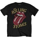 Zwarte Rolling Stones T-shirts  in maat L voor Heren 