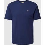 Donkerblauwe Scotch & Soda Effen T-shirts Ronde hals  in maat M voor Heren 
