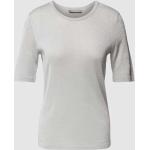 Zilveren Polyester T-shirts met ronde hals Ronde hals met motief van Berg voor Dames 