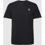 Zwarte s.Oliver Effen T-shirts Ronde hals  in maat M in de Sale voor Heren 