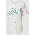 Witte Polyester Karl Kani V-hals T-shirts V-hals  in maat S in de Sale voor Dames 