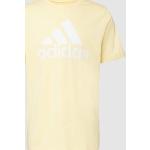 Gele adidas Sportswear Effen T-shirts Ronde hals  in maat M voor Heren 