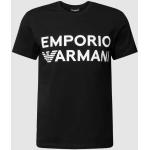 Zwarte Emporio Armani Effen T-shirts Ronde hals  in maat M voor Heren 