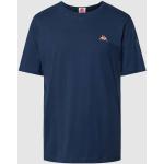 Marine-blauwe Kappa Effen T-shirts Ronde hals  in maat M in de Sale voor Heren 