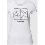 Witte Emporio Armani Effen T-shirts Ronde hals  in maat S voor Dames 