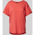 Rode G-Star Raw Effen T-shirts Ronde hals  in maat S voor Dames 