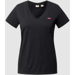 Zwarte LEVI´S V-hals T-shirts V-hals  in maat S Bio voor Dames 