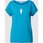 Turquoise Esprit edc Effen T-shirts U-hals  in maat S in de Sale voor Dames 