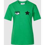 T-shirt met motiefstitching, model 'EYE STAR'