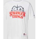Witte Champion Stranger Things T-shirts met opdruk Ronde hals  in maat M in de Sale voor Heren 