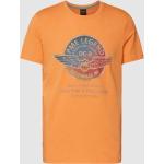 Oranje PME Legend Effen T-shirts Ronde hals  in maat M in de Sale voor Heren 