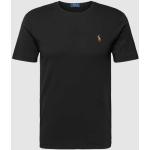 Zwarte Ralph Lauren Polo Effen T-shirts Ronde hals  in maat M voor Heren 